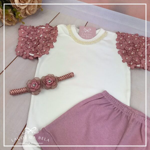 Conjunto Body Flores com Short - Image 3