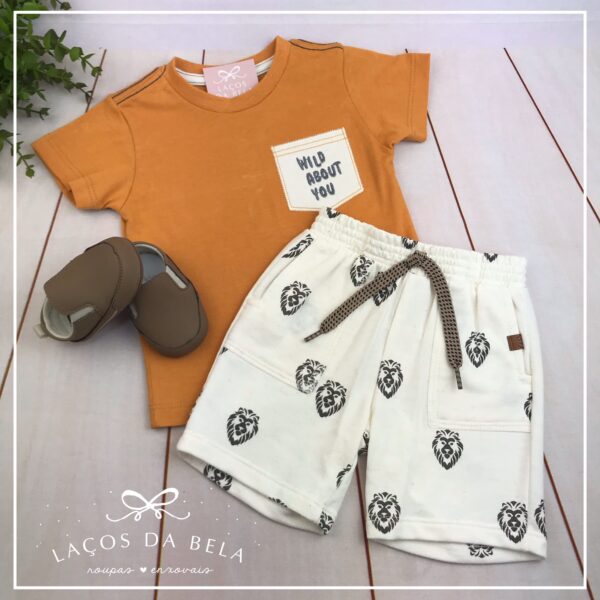 Conjunto de Blusa com Bermuda