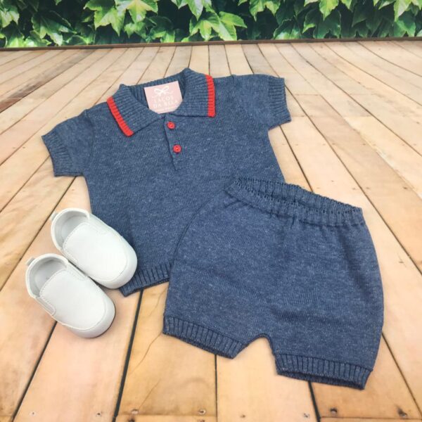 Conjunto Polo Azul Jeans