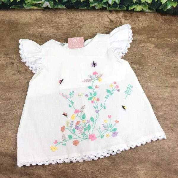 Vestido Trapézio Flores