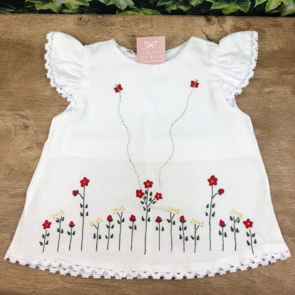 Vestido Trapézio Flores