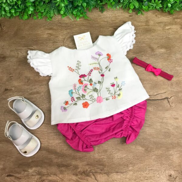 Conjunto Jardim Encantado Pink