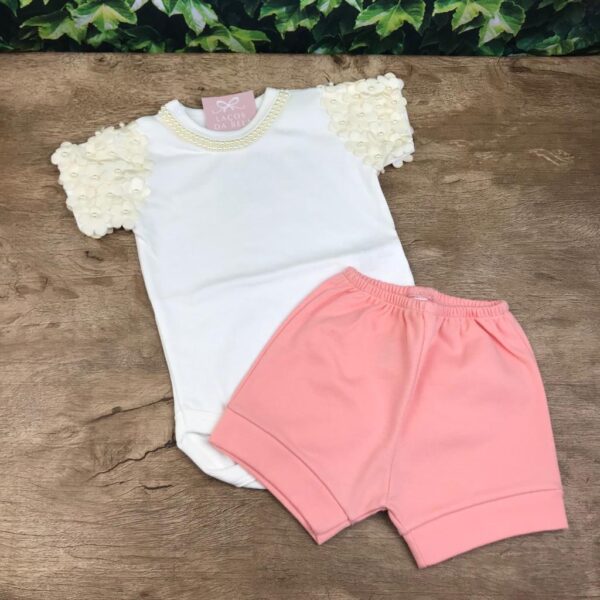 Conjunto Body Flores + Short