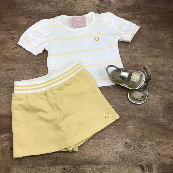 Conjunto Listras (Amarelo)