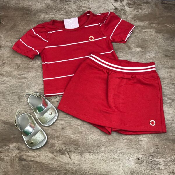 Conjunto Listras (Vermelho)