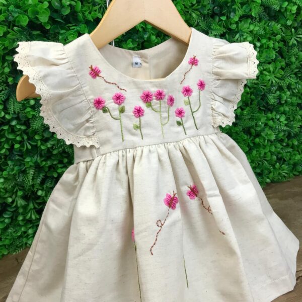 Vestido Catarina em Linho - Offwhite - Image 2