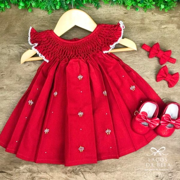 Vestido Casinha de Abelha Vermelho