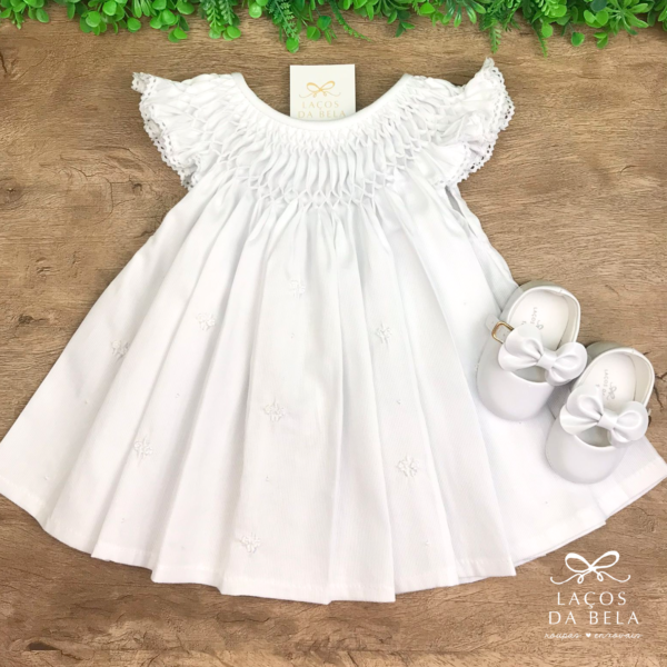 Vestido Casinha de Abelha Branco