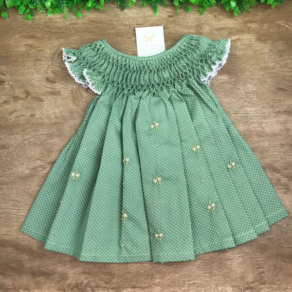 Vestido Casinha de Abelha Verde Poá - Image 2